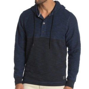 Union Denim Men's Baja Textured Knit Hoodie Pullover Sweater Size Large NWT